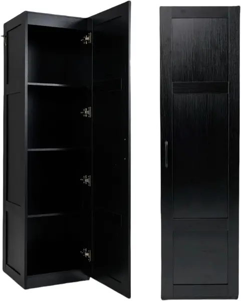 4 Etagen Hochschrank mit Metallgriff & Kippschutz…