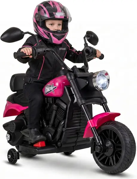 6V Kindermotorrad, Elektromotorrad mit Musik &…