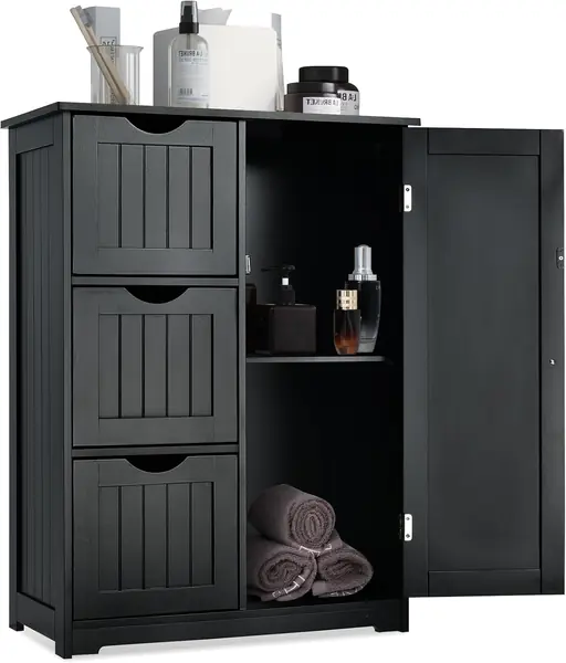 Badschrank mit verstellbare Ablage, Badezimmerschrank…