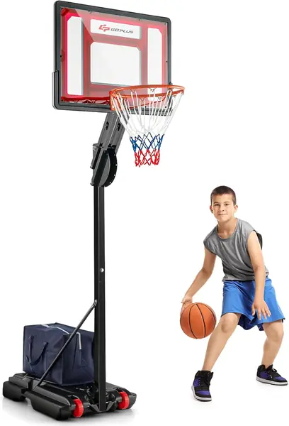 Basketballkorb mit Ständer, mobiler Basketballständer…
