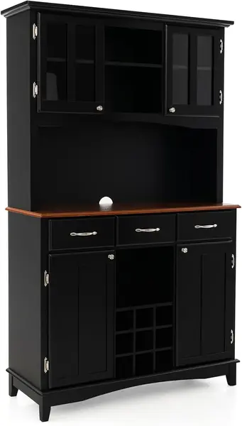 Buffetschrank Küchenschrank Holz, Vitrinenschrank…