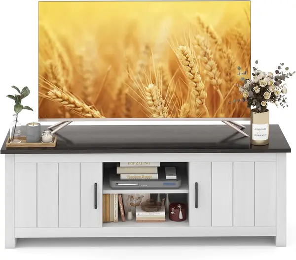 Fernsehtisch, Lowboard für Fernseher bis zu 65 Zoll, TV…