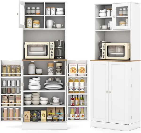 Hohe Küchenschrank 170 cm mit verstellbaren Regalen…