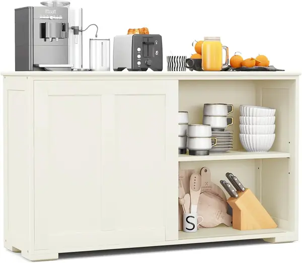 Sideboard Beistellschrank, Küche Kommode aus Holz…