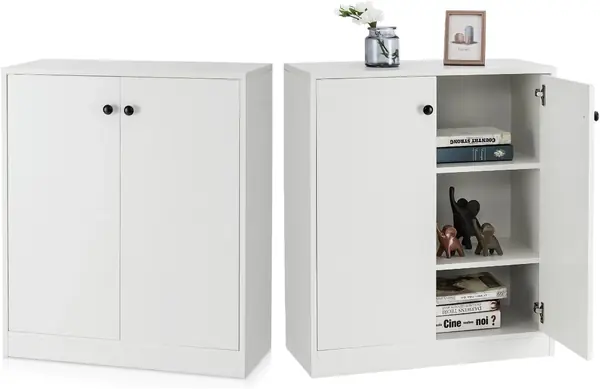 Sideboard mit 2 Türen, Buffet Anrichte mit Kippschutz…