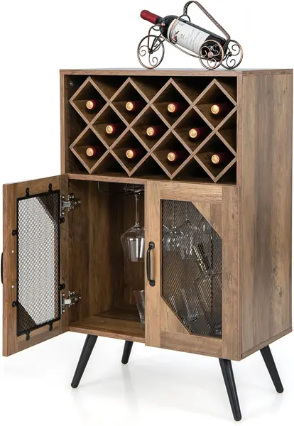 Weinschrank für Küche, Buffetschrank mit herausnehmbarem…